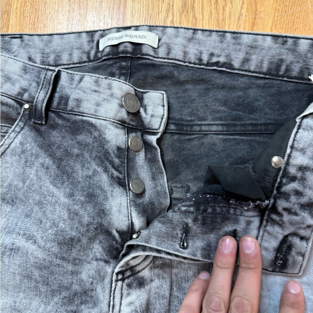 Pierre Balmain Charcoal Skinny Jeans - Picture 5 of 10